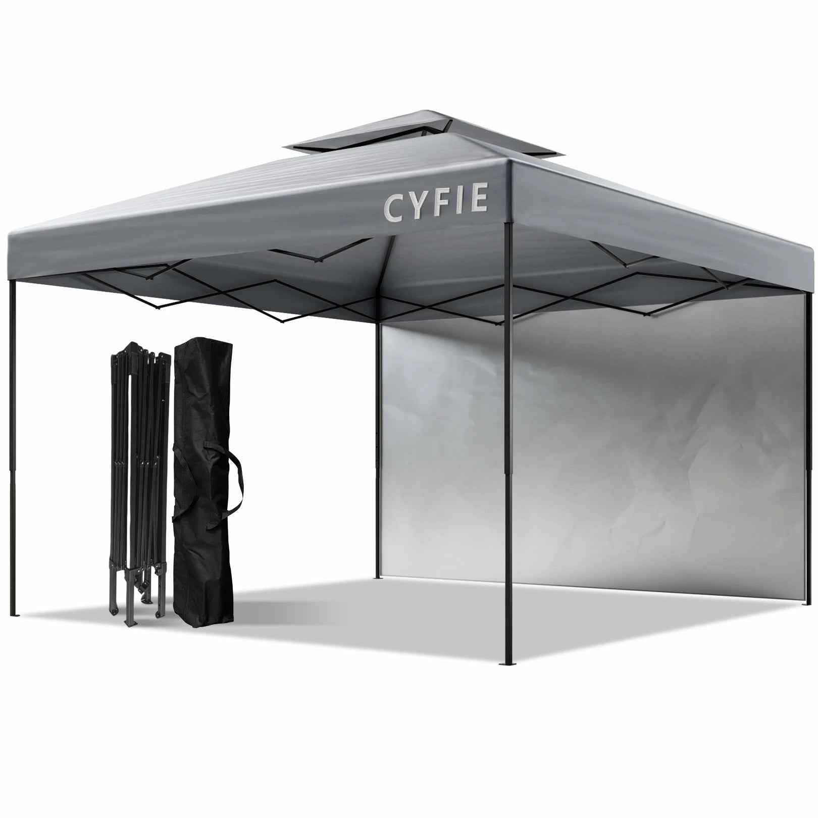 CYFIE タープテント 300cm x 300cm ブラック CYFIE タープテント CYFIE タープテント 300cm x 300cm ブラック CYFIE タープテント