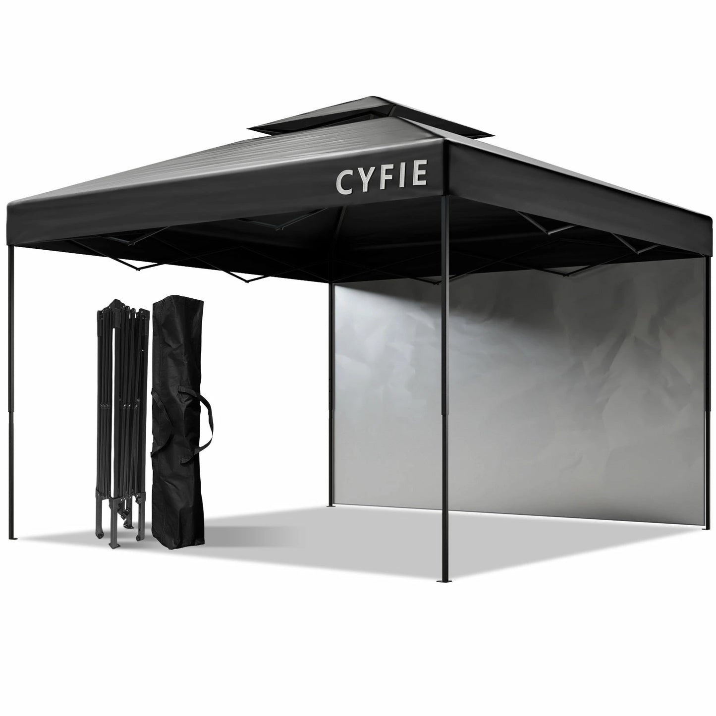 CYFIE タープテント UVカット 防水 断熱機能付き 3段階高さ調節 アウトドア・バーベキュー用