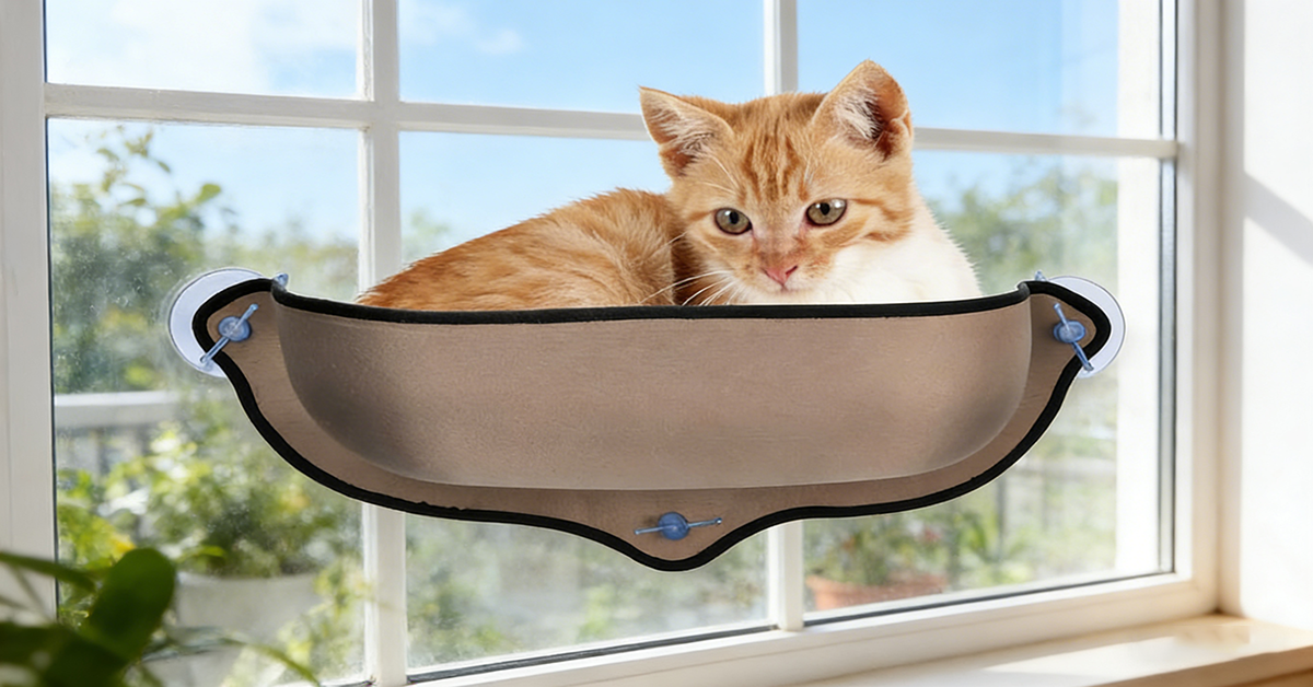猫が喜ぶ窓ベッド！DEWEL 猫用窓ハンモックの魅力とおすすめポイント