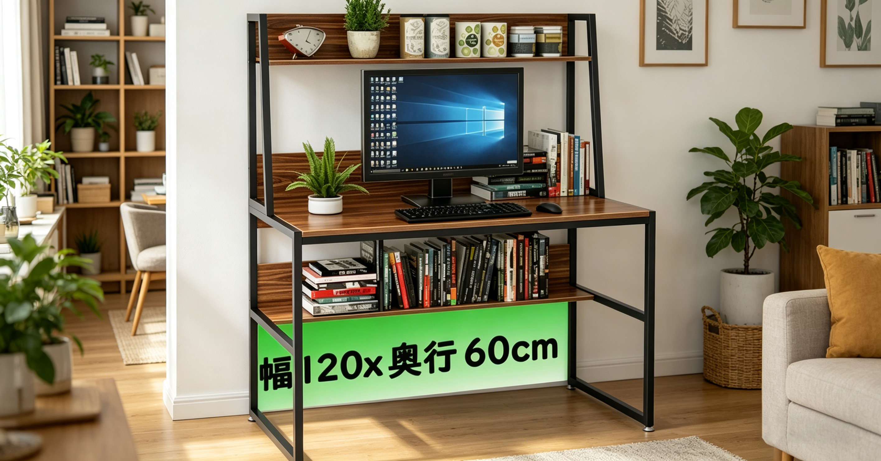 DEWEL オフィスデスク 120cm ハイタイプの特徴
