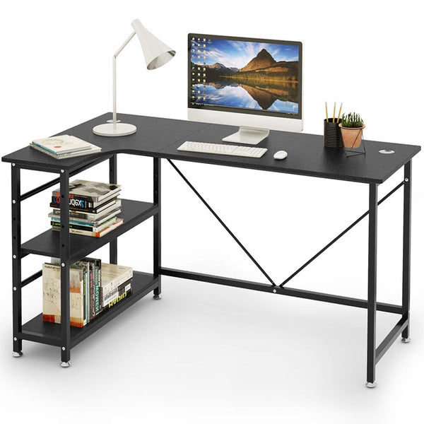 【人気商品】コーナーデスク L字型 幅140cm モニターアーム取付対応 DEW DEWEL L字型コーナーデスク 140cm モニターアーム対応 2段収納ラック