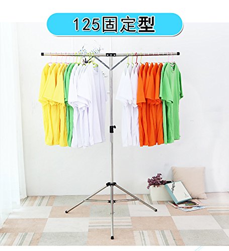 【折りたたみ＆伸縮式】DEWEL 布団・洗濯物干しラック タオルハンガー 省スペース設計