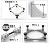 DEWEL 洗濯機・冷蔵庫台 高さ調整18~21cm 防振・防音 ステンレス製 伸縮式 耐荷重500kg